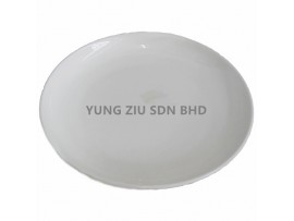 12^CERAMICS PLATE(81265)(WHITE)